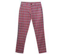 Trousers For Men - Mens Walking Trousers Men's Casual Plaid Printed Trousers Large Size Small Foot Trousers