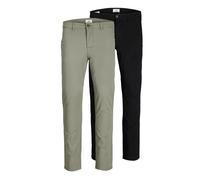 Jack & Jones Men's Jjimarco Jjdave Sa 2 Pack Trouser, Black, 27W / 30L
