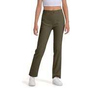 Trousers Men Boys Stretch Pull On Chino Trousers Children's School Uniforms Yonth Twill Trousers Thin Trousers Boys 92, Army Green, 9-10 Years