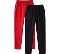 Trousers Men Stretch Fit, Men's Hip Hop Casual Track Pants Solid Color Workout Trousers With Cuff Lace Up Design And Functional Pocket Two Piece Set 2PCS