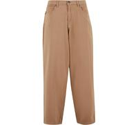 Trousers Urban Classics Tapered Twill Baggy Beige 30