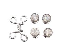 Trousers Waist Tightener Adjustable Button Pins Jeans Buckles Not Sewing Required Trouser Jeans Metal Buckles Pants Clips Trousers Tightener