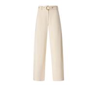 Trousers with Belt - female - PINKO - Wide Trousers - White - L - Trousers L