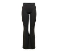 Only Women's ONLFEVER Stretch Flaired Pants JRS NOOS Pants, Black, X-Large/32