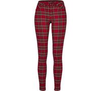 Trousers woman Urban Classic skinny tartan GT Rouge 33