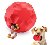 TROUSKAIG Treat Dispensing Dog Toys for Aggressive Chewers Large Breed, Rubber Balls for Dogs Interactive Dog Toys for Boredom to Keep Them Busy, Dog Treat Toy Ball