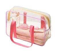 Trousse De Maquillage Transparent - Trousse De Maquillage Portable Pour Avion | Trousse De Maquillage éTanche Avec Fermeture éClair Pour Avion Aéroport éCole Travail Salle De Sport Plage, Single