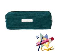Trousse, Trousse Grande Capacité, Organisateur De Pochette De Papeterie,Pochette De Rangement Pour Crayons De Papeterie En Velours Côtelé | Sac De Rangemenst Pour Stylos Lavable Pour L'école