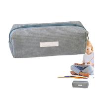 Trousse, Trousse Grande Capacité, Organisateur De Pochette De Papeterie,Pochette De Rangement Pour Crayons De Papeterie En Velours Côtelé | Sac De Rangemenst Pour Stylos Lavable Pour L'école