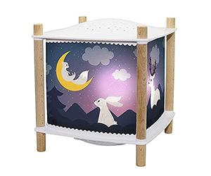 Trousselier - Forest - Nightlight - Lantern Revolution 2.0 - Ideal Children Gift - Cartoon - Musical Star Projector - Music & Evening Stories by Streaming - Crying Detector - Rechargeable - 2 Count