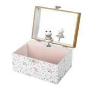 Trousselier - Music Box Cat In Meadow- Ideal Young Girl'S Gift - Music Spring By Vivaldi - Dark Blue Color - 2 count