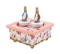 Trousselier - Peter Rabbit Peter Rabbit Strawberry - Wooden Baby Dancing Music Box - 2 Removable Figures - Birth and Christening Gift - Music The Magic Flute Mozart