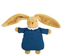 TROUSSELIER - Soft toy - Bunny comforter - 20 cm high - Organic Cotton - Classic Chic - Ideal Birth Gift - Machine washable - Navy Blue Color