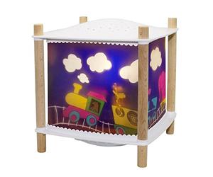 Trousselier - Travel Train - Nightlight - Lantern Revolution 2.0 - Cartoon - Musical Star Projector - Music & Evening Stories by Streaming - Crying Detector - Rechargeable - 2 Count
