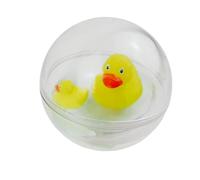 Trousselier Waterbubble Family Duck Bath Toy for Babies, Ultra Rugged, 11 cm, Made in the EU, Floating Bubble by Bass & Bass