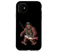 Trout Bigfoot Fisherman Walking Sasquatch Fishing Case for iPhone 11