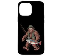 Trout Bigfoot Fisherman Walking Sasquatch Fishing Case for iPhone 13 Pro Max