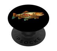 Trout Fish Desert Nature Fishing PopSockets Adhesive PopGrip