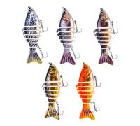 Trout Fishing Baits, Trout Lures,Fish for Trout | Robotic Seven Joint Baits 5x Fish Gear Hooks for Bass Catfish Lake