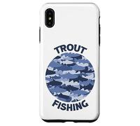 Trout Fishing Porthole Blue Case for iPhone XS Max