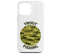 Trout Fishing Porthole Green Case for iPhone 13 Pro Max