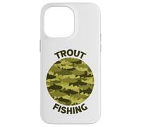 Trout Fishing Porthole Green Case for iPhone 14 Pro Max
