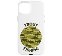 Trout Fishing Porthole Green Case for iPhone 15 Plus