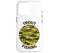 Trout Fishing Porthole Green Case for iPhone 16 Pro