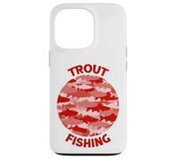 Trout Fishing Porthole Red Case for iPhone 13 Pro