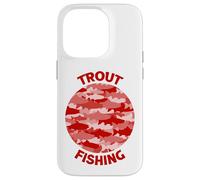 Trout Fishing Porthole Red Case for iPhone 14 Pro