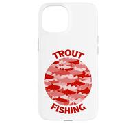 Trout Fishing Porthole Red Case for iPhone 15