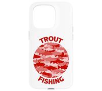 Trout Fishing Porthole Red Case for iPhone 15 Pro