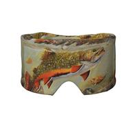 Trout Fly Fishing, Full Eye Covers Light Blocking Eye Mask Sleep Eye and Ear Muffs