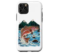 Trout, Fly Fishing, Mountain Stream, Angler, Leaping Fish Case for iPhone 11 Pro