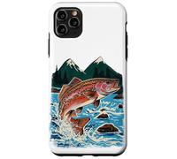 Trout, Fly Fishing, Mountain Stream, Angler, Leaping Fish Case for iPhone 11 Pro Max