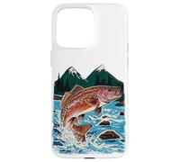 Trout, Fly Fishing, Mountain Stream, Angler, Leaping Fish Case for iPhone 15 Pro Max