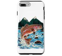 Trout, Fly Fishing, Mountain Stream, Angler, Leaping Fish Case for iPhone 7 Plus/8 Plus
