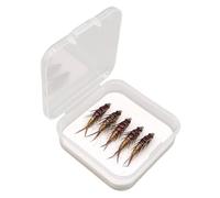 Trout Fly Lures - 5 Pieces Multifunctional Effective Realistic Trout Lures Assortment | For Hiking Trekking River Lake
