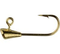 Trout Magnet Mini 1/200th oz Jig Heads - 25pc Pack - Size 14 Hook, Gold