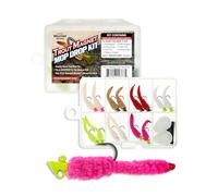 Trout Magnet - Mop Drop Kit - 14 Hand Tied Mop Flies - 2 E-Z Strike Indicators - Fly Fishing Trout Kit - Great for Trout and Panfish