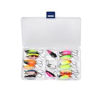 Trout Spoons - 21 Pieces Throwing Baits with Hook - Launching Spoon | For In Water River Lake Pond At Night And In The Morning Outdoors And In Salt Water