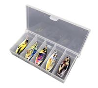 Trout Walleye Lures - Metal Fishing Bait, Realistic Swimbait | 3g 5g Small Size with Lifelike Movement, Sturdy Lure for Bass, Crappie Fishing in Lakes Rivers, Portable Tackle Box Set