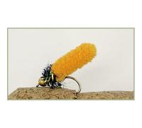Troutflies UK Mop Fly, 6 Pack Orange, Size 8 Hook, Fishing Flies