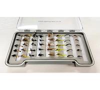 TroutfliesUK Trout Flies, BOX OF THE MONTH - AUGUST , River fishing Flies, named in description, Assorted