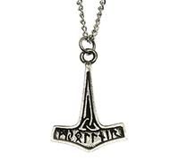 Trove of Valhalla Pewter Thor's Hammer Mjollnir Viking Amulet Pendant Necklace