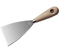 Trowel,Grouting Trowel Plastering Trowel 4Cm/6Cm/8Cm/10Cm Stainless Steel Putty Knife Paint Tool Plaster Shovel Filling Spatula Tang Scraper Wood Handle Wall Decoration(Size:100MM)