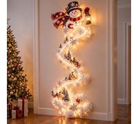 Troxel Christmas Decorations, Christmas Magic Trail Wall Light | Train Tree Star LED Cascading Holiday Decoration, Waterproof Christmas Wall Decor for Living Room, Bedroom 120cm D