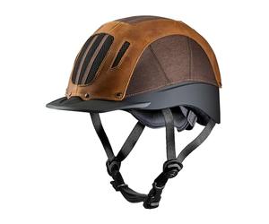 Troxel Performance Headgear Brown Leather Sierra Riding Helmet Brown XL