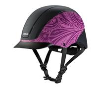 Troxel Spirit Full Coverage Horse Riding Helmet, Low-Profile Adjustable Design, Safety Horseback Riding Gear, Medium (7 - 7-3/8), Purple Boho