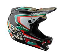Troy Lee Design D4 Frames Carbon Full Face Helmet - Black / Gold / Large